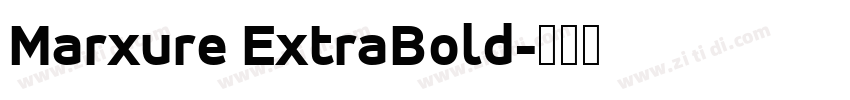 Marxure ExtraBold字体转换